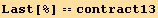 Last[%] == contract13