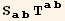 S_ (ab)^(ab) T_ (ab)^(ab)