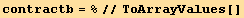 contractb = %//ToArrayValues[]