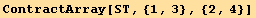 ContractArray[ST, {1, 3}, {2, 4}]