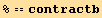 % == contractb