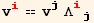 v_i^i == v_j^j Λ_ (ij)^(ij)