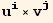 u_i^i×v_j^j