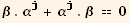 β . α_j^j + α_j^j . β == 0