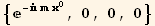 {^(- m x_0^0), 0, 0, 0}