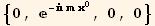 {0, ^(- m x_0^0), 0, 0}