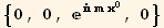 {0, 0, ^( m x_0^0), 0}