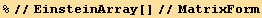 %//EinsteinArray[]//MatrixForm