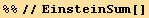 %%//EinsteinSum[]