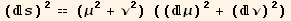 (s)^2 == (μ^2 + ν^2) ((μ)^2 + (ν)^2)