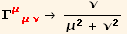 Γ_ (μμν)^(μμν) →ν/(μ^2 + ν^2)