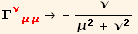 Γ_ (νμμ)^(νμμ) → -ν/(μ^2 + ν^2)