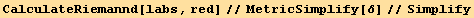 CalculateRiemannd[labs, red]//MetricSimplify[δ]//Simplify