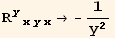 R_ (yxyx)^(yxyx) → -1/y^2