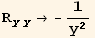 R_ (yy)^(yy) → -1/y^2