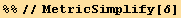 %%//MetricSimplify[δ]
