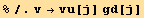 %/.v→vu[j] gd[j]