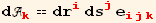 d_k^k == dr_i^i ds_j^j e_ (ijk)^(ijk)