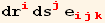 dr_i^i ds_j^j e_ (ijk)^(ijk)