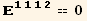 _ (1112)^(1112) == 0