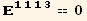 _ (1113)^(1113) == 0