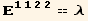 _ (1122)^(1122) == λ
