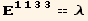 _ (1133)^(1133) == λ