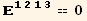 _ (1213)^(1213) == 0