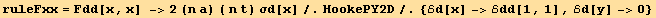 ruleFxx = Fdd[x, x] ->2 (n a) ( n t) σd[x]/.HookePY2D/.{ℰd[x] ->ℰdd[1, 1], ℰd[y] ->0}