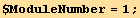 $ModuleNumber = 1 ;
