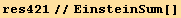res421//EinsteinSum[]