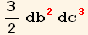 3/2 db_2^2 dc_3^3