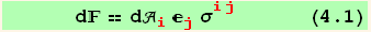       d == d_i^i _j^j σ_ (ij)^(ij)       (4.1)