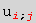 u_ (i  ;  j)^(i  ;  j)