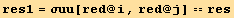 res1 = σuu[red @ i, red @ j] == res
