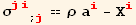 σ_ (ji)^(ji) _ (; j) == ρ a_i^i - X_i^i