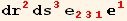 dr_2^2 ds_3^3 e_ (231)^(231) _1^1