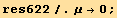 res622/.μ→0 ;
