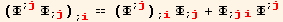 (Φ^(; j) Φ_ (; j)) _ (; i) == (Φ^(; j)) _ (; i) Φ_ (; j) + Φ_ (; ji) Φ^(; j)