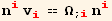 n_i^i v_i^i == Ω_ (; i) n_i^i