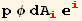 p φ dA_i^i _i^i