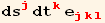 ds_j^j dt_k^k e_ (jkl)^(jkl)