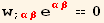 w_ (; αβ) e_ (αβ)^(αβ) == 0