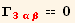 Γ_ (3αβ)^(3αβ) == 0