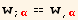 w_ (; α) == w_ (, α)
