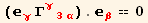 (_γ^γ Γ_ (γ3α)^(γ3α)) . _β^β == 0