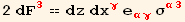 2 dF_3^3 == dz dx_γ^γ e_ (αγ)^(αγ) σ_ (α3)^(α3)