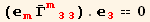 (_m^m Overscript[Γ, _] _ (m33)^(m33)) . _3^3 == 0