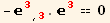 -_3^3_ (, 3) . _3^3 == 0