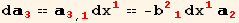 d_3^3 == _3^3_ (, 1) dx_1^1 == -b_ (21)^(21) dx_1^1 _2^2